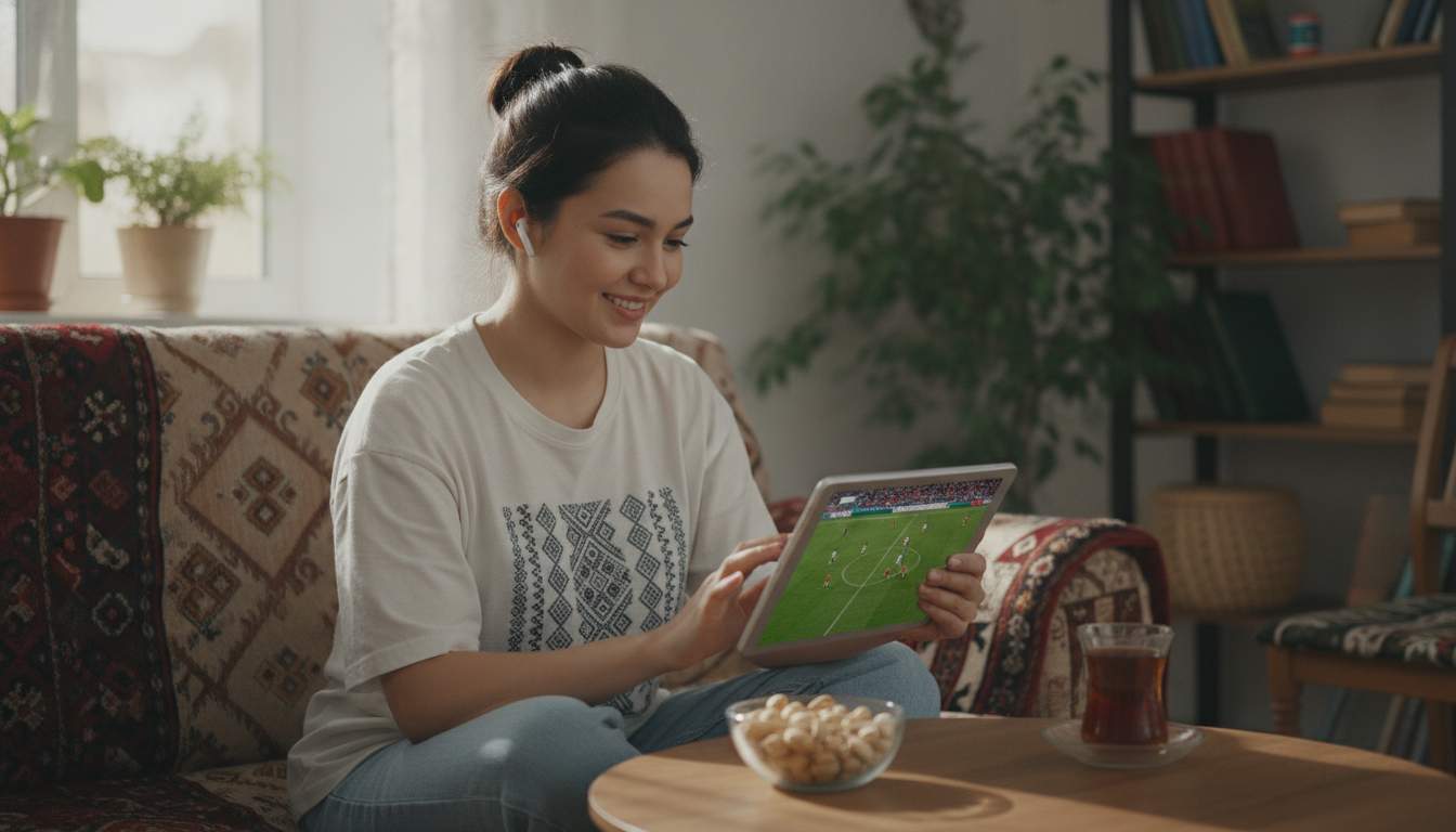 Uzbek woman in casual setting