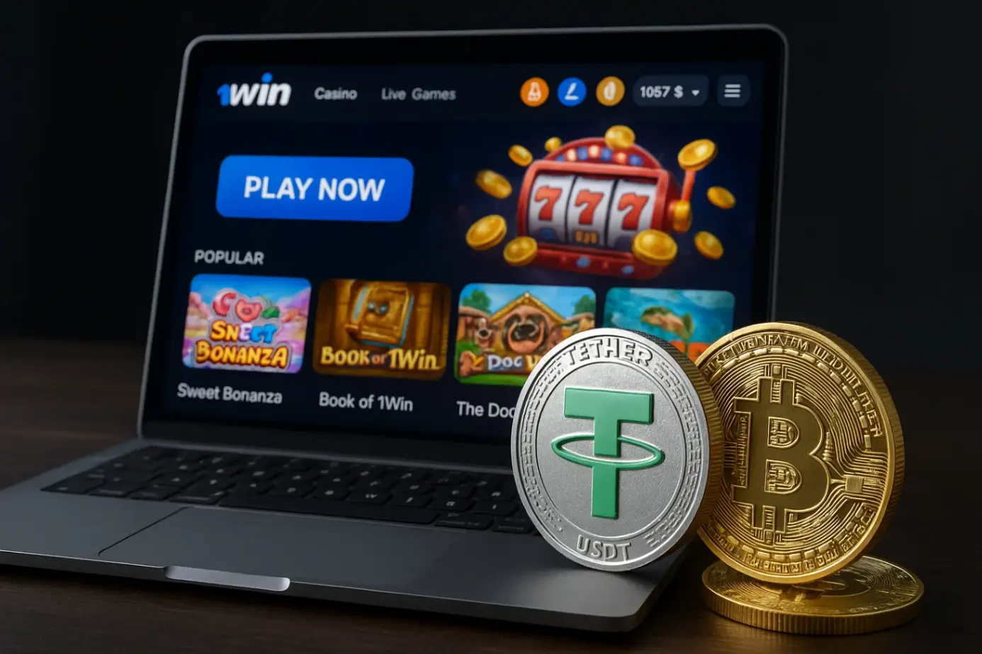 Casino online 1Win: guía completa para retirar USDT y BTC